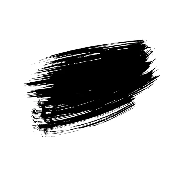 Coups de pinceau encre noire — Image vectorielle