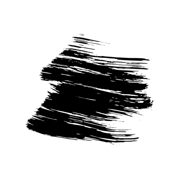 Coups de pinceau encre noire — Image vectorielle