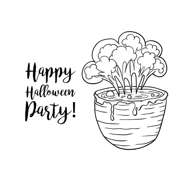 Disegno da colorare per Halloween — Vettoriale Stock