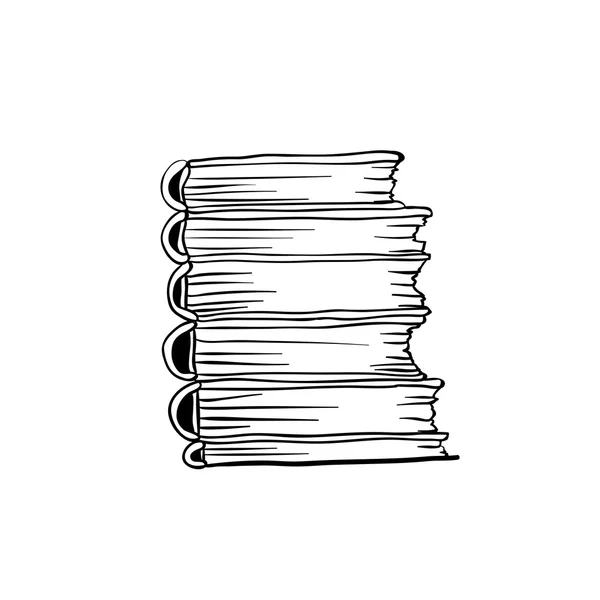 Doodle trave böcker — Stock vektor