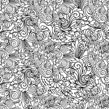 Çiçek boyama sayfası