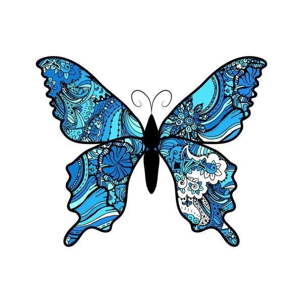 Doodle stilize kelebek