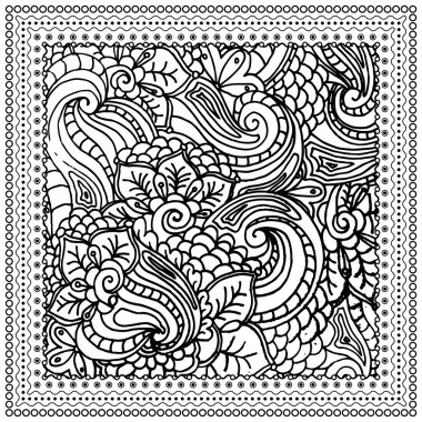 Süs mono renkli çerçeve