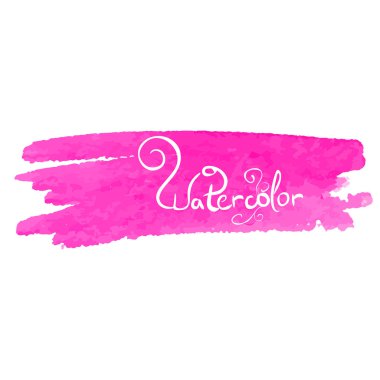 Pembe suluboya el çizilmiş vuruşun