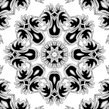 Siyah ve beyaz ormament