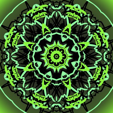 Parlak mandala süsleme