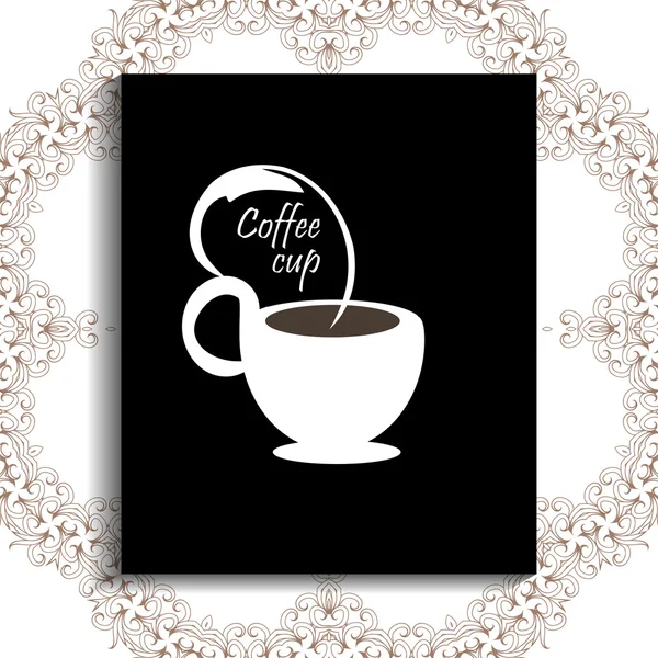 Plantilla invitación café — Vector de stock