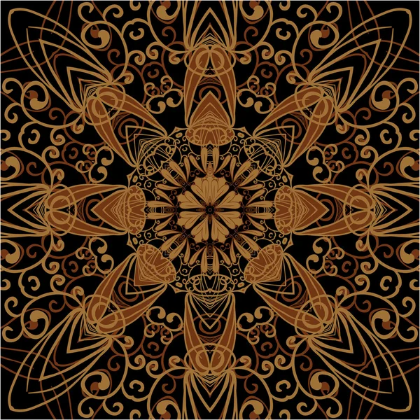 Marco de mandala redondo . — Vector de stock