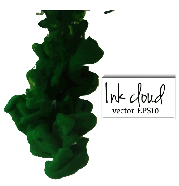 Nube de tinta abstracta — Vector de stock