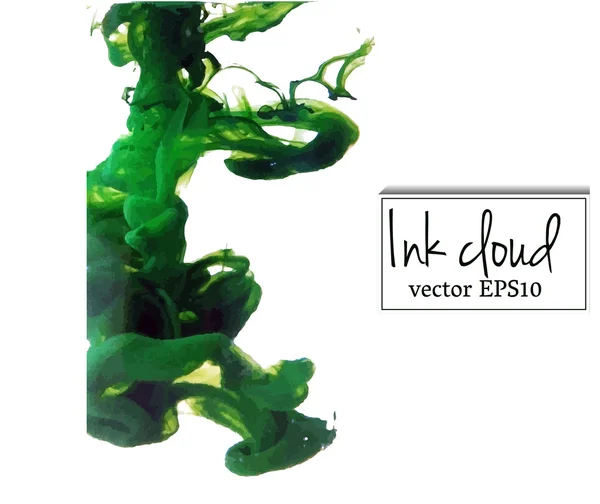 Nube de tinta abstracta — Vector de stock