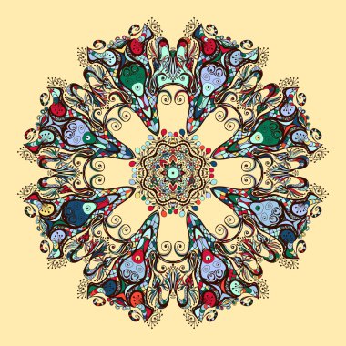 Oryantal mandala desen