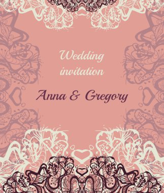 Soyut çiçek arkaplanlı davet