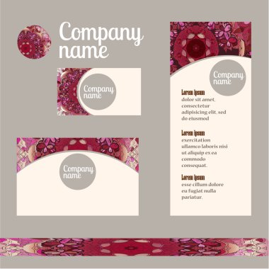 kurumsal kimlik şablonları kümesi