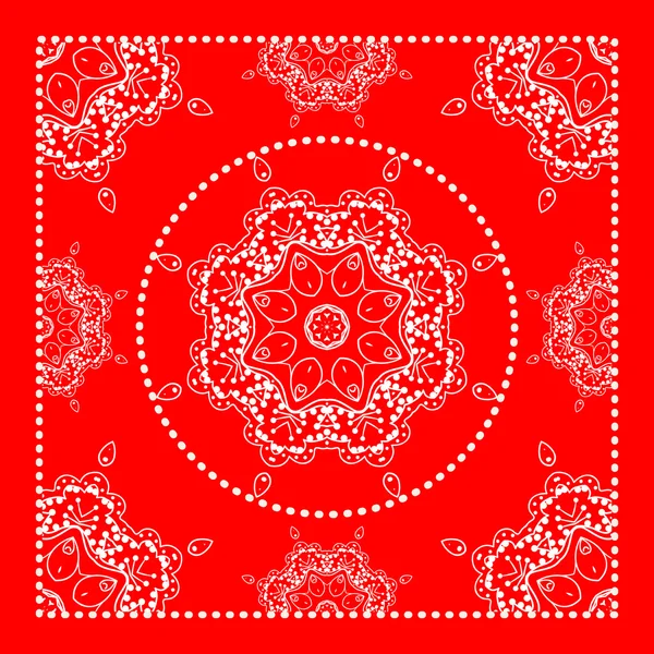 Heldere rode bandana — Stockvector