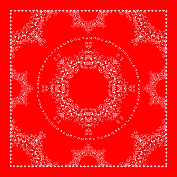 Bandana rossa brillante — Vettoriale Stock