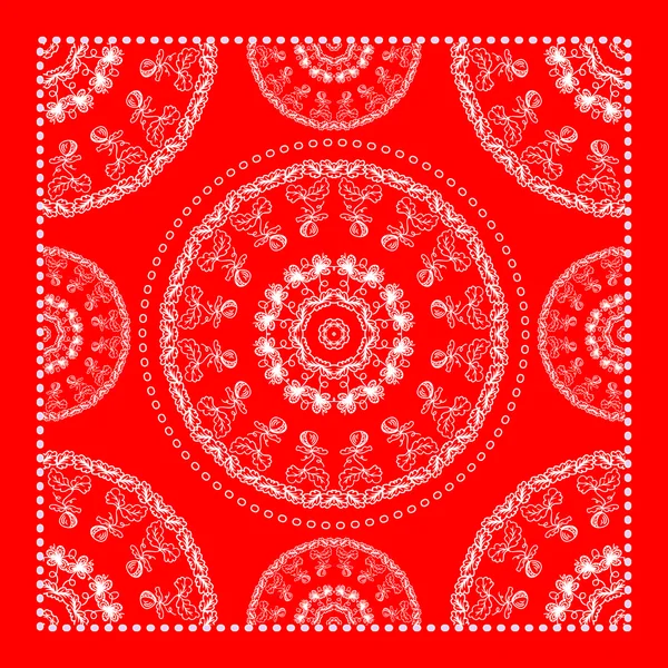 Bandana rossa brillante — Vettoriale Stock