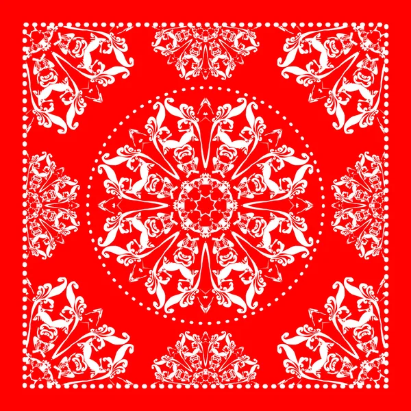 Bandana rossa brillante — Vettoriale Stock