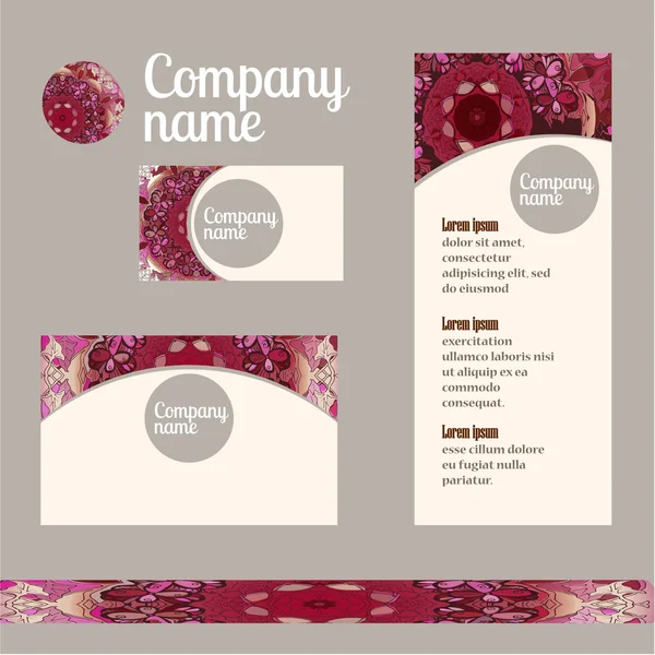 kurumsal kimlik şablonları kümesi