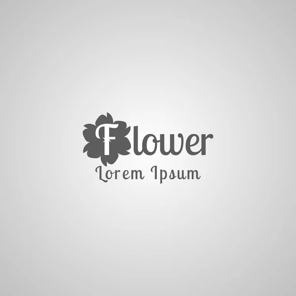 Logo of word 'flower' — Wektor stockowy