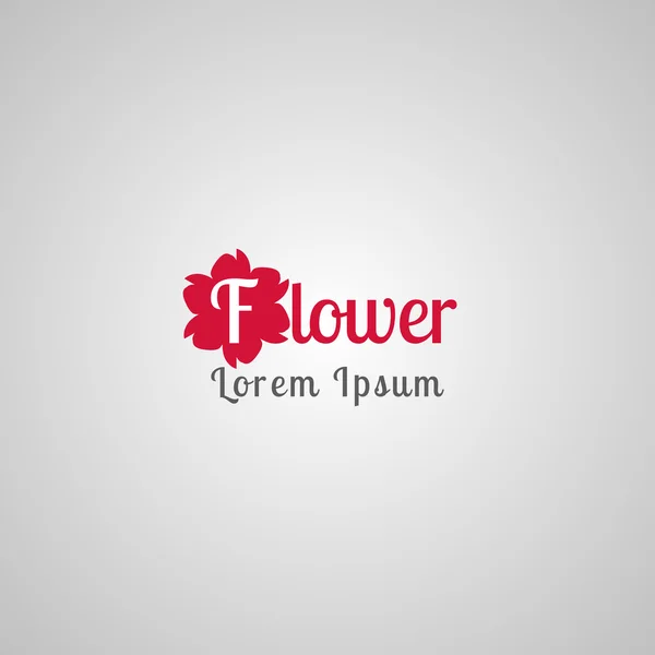 Logo of word 'flower' — Wektor stockowy