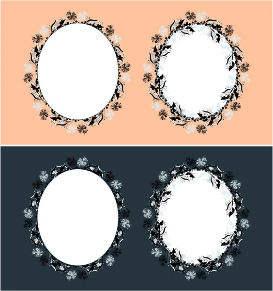 组圆和装饰框架 — 图库矢量图片