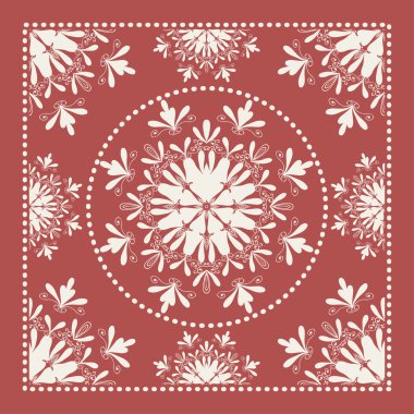 Marsala kırmızı Bandana