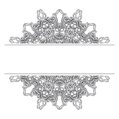 soyut mandala süsleme