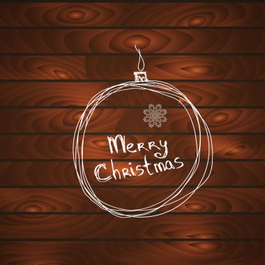 Neşeli Noel doodle topu