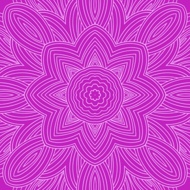 Etnik mandala süsleme yuvarlak