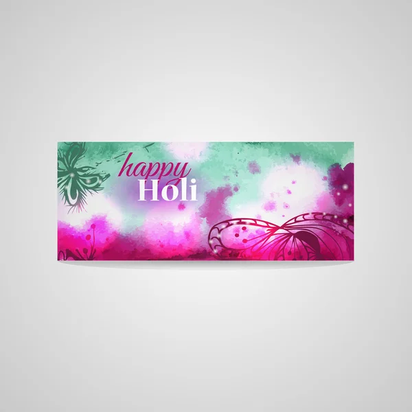 Holi holiday banner — Stock Vector