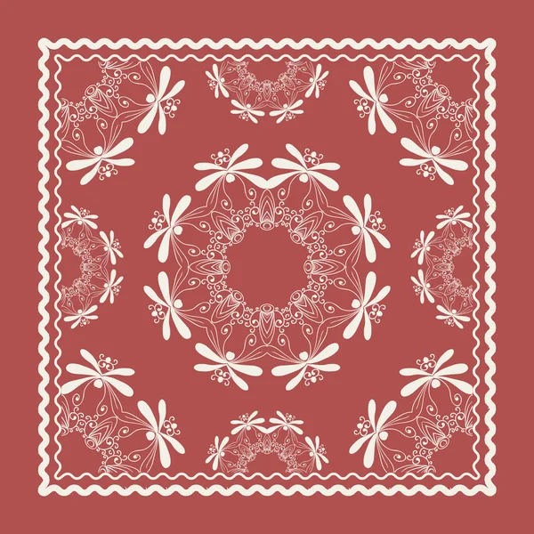 Marsala Bandana Rossa — Vettoriale Stock