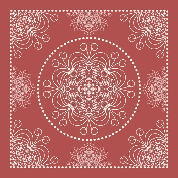 Marsala Bandana Rossa — Vettoriale Stock