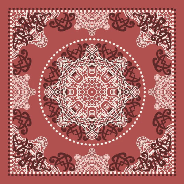 Marsala rotes Bandana — Stockvektor