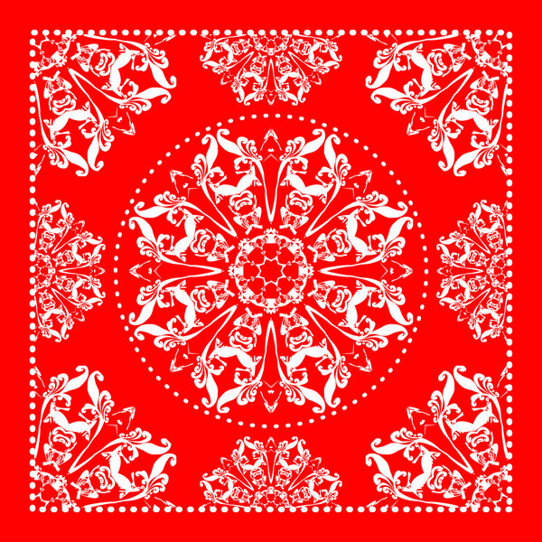 Red bandana background
