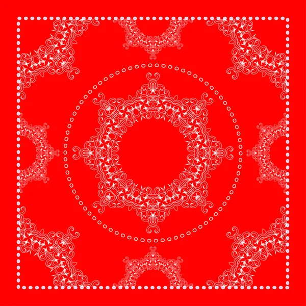 Roter Bandana-Hintergrund — Stockvektor