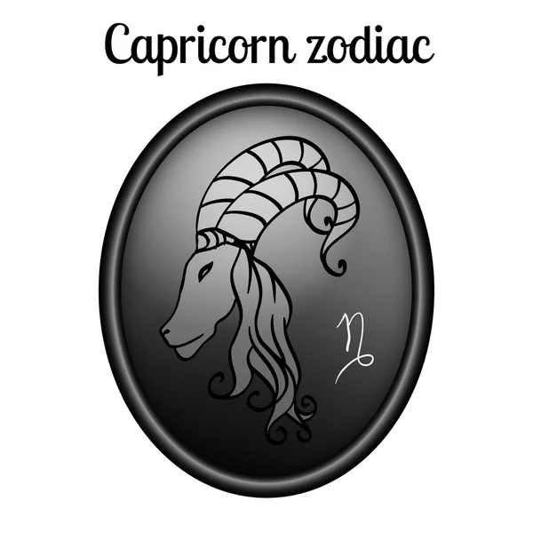 Capricorno segno zodiacale — Vettoriale Stock