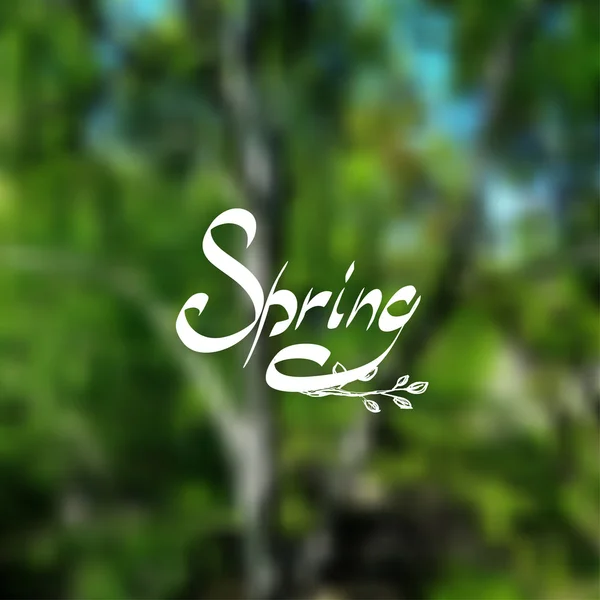 Frühlings-Grußkarte — Stockvektor