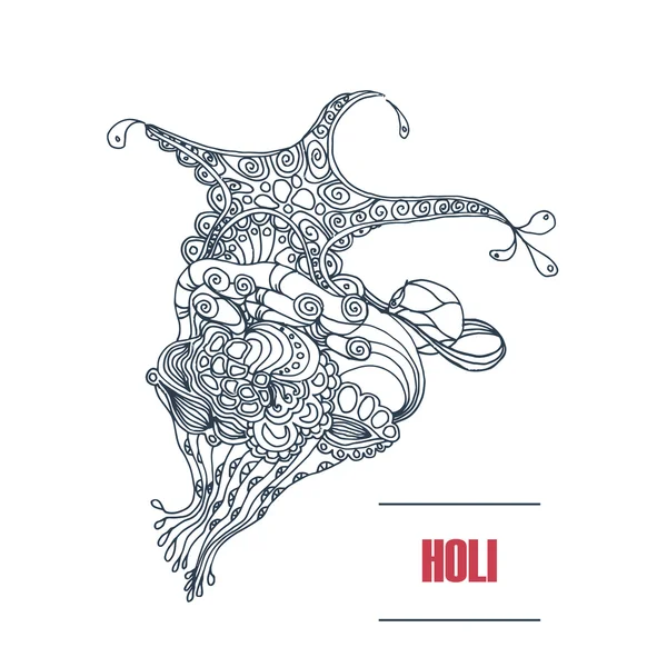 Gestaltungselement für Holi-Festival. — Stockvektor