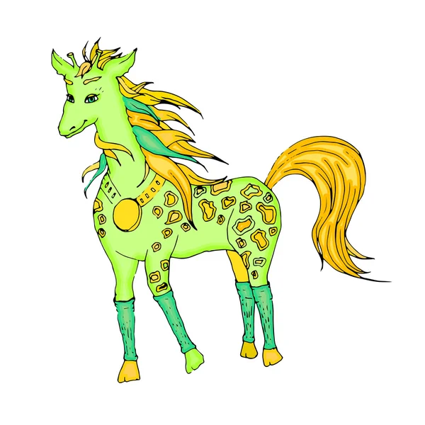 Colorful cartoon horse. — Stock Vector