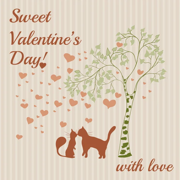 Lovely Valentine's Day Card — Stock Vector