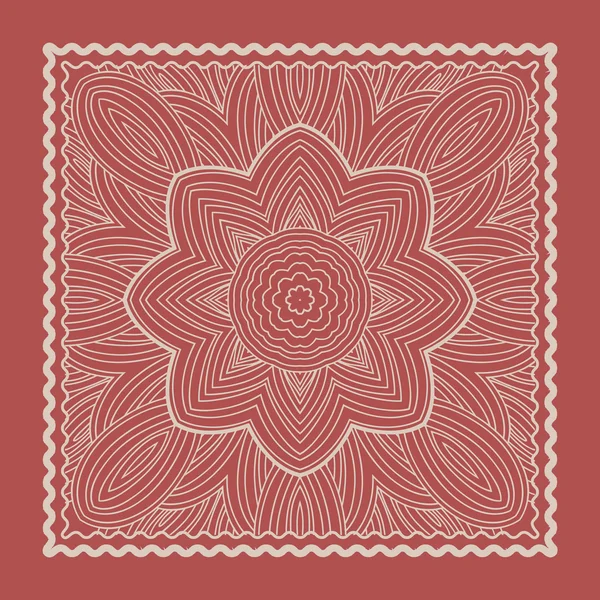 Red Bandana Marsala — 图库矢量图片