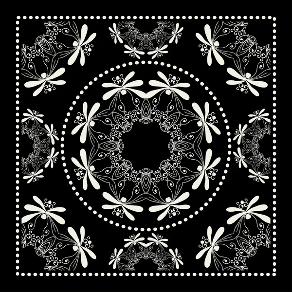 Bandana noir Imprimer — Image vectorielle