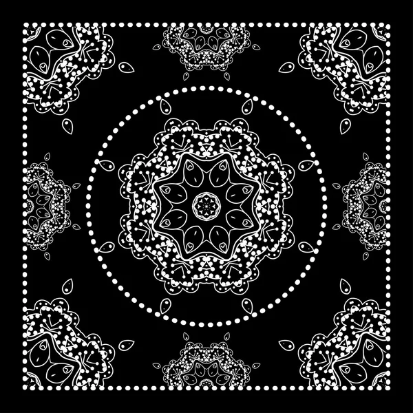 Bandana noir Imprimer — Image vectorielle
