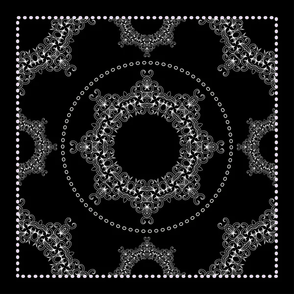 Bandana noir Imprimer — Image vectorielle