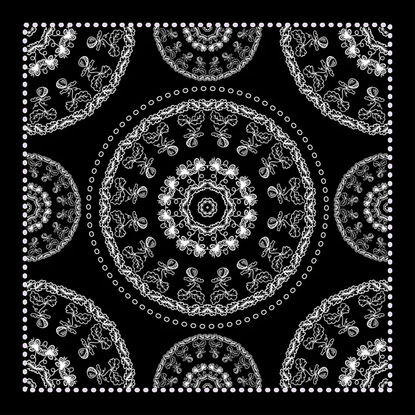 Bandana noir Imprimer — Image vectorielle