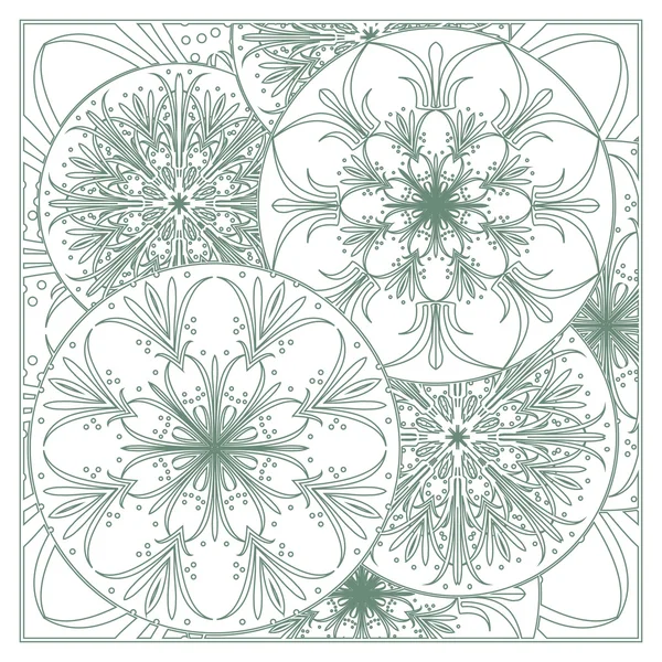 Mandala ethnische Zierde — Stockvektor