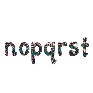 Kalın el çizilen harf