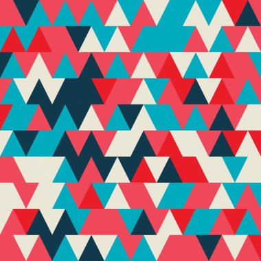 Dikişsiz üçgenler desen.