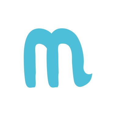 Mektup m kalın el çekilmiş.