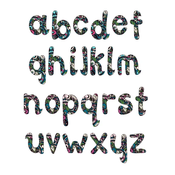 Сміливі намальовані літери — стоковий вектор